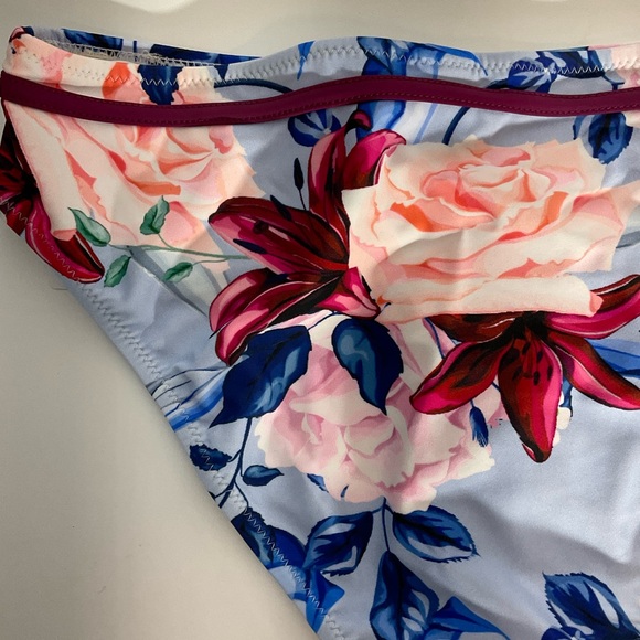 Cupshe Bikini Bottoms Flowered NWT’s Size Medium - Picture 11 of 13